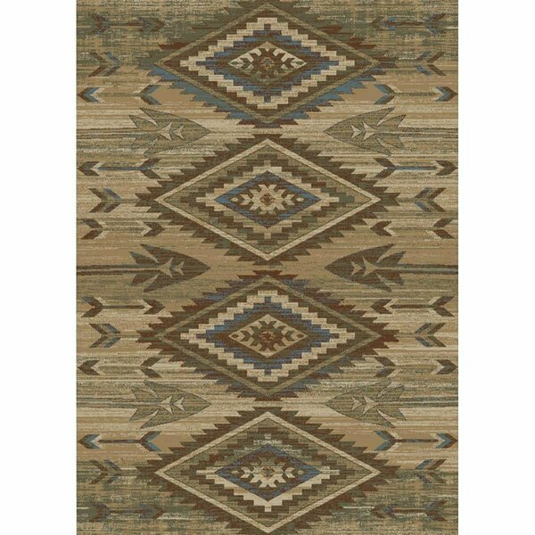 Sleep Ez American Destination Broken Bow Area Rug - Antique - 2 x 4 ft. SL3088139